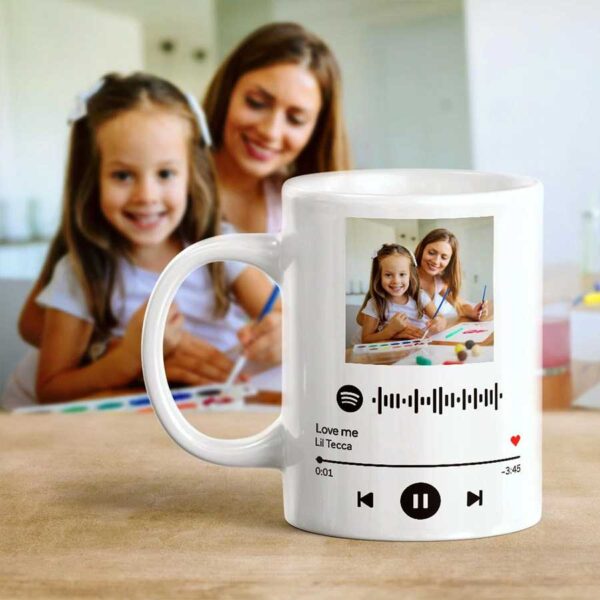 Personalized White Photo Mug - Image 3