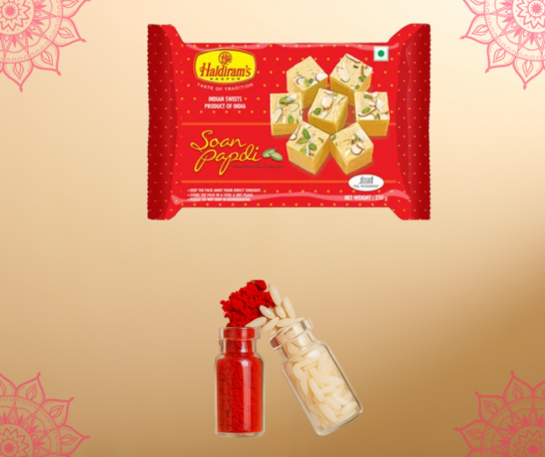 Personalised family Rakhi sonpapadi and a customised Traveller mug - Image 3