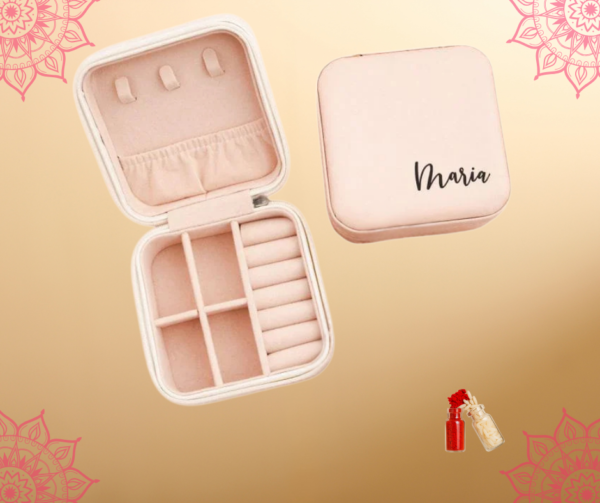 Personalised Bhaiya & bhabhi Rakhi with a customised sipper bottle and Mini organiser - Image 5