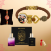 Personalised Family Rakhi with branded perfume set
