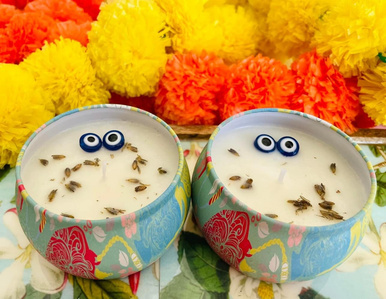 Personalised Evil-Eye Tin Candle